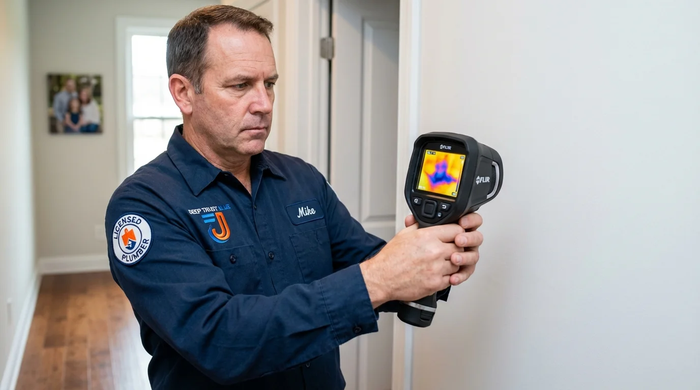 Thermal imaging leak detection by Johns Plumbing LLC in Pleasant Valley